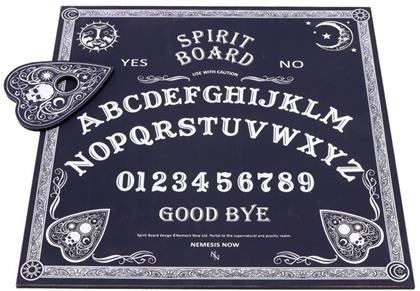 Black and White Spirit Board with Planchette