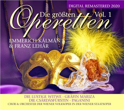 Franz Lehar (1870-1948) & Emmerich Kálmán (1882-1953) - Die Größten Operetten Vol. 1 (2 CDs)