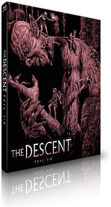 The Descent - Teil 1 + 2 (Cover B, Double Feature, Limited Edition, Mediabook, 2 Blu-rays)