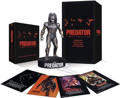 Predator 1-4 - Predator / Predator 2 / Predators / The Predator (with Figurine, + Action Figure, 4 4K Ultra HDs)