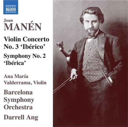 Joan Manén, Darrell Ang, Ana Maria Valderrama & Barcelona Symphony Orchestra - Violin Concerto 3 Iberico