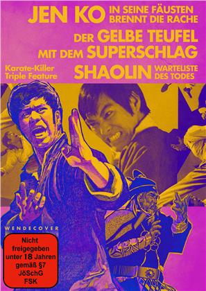 Karate - Killer Triple Feature - Jen Ko - In seinen Fäusten brennt die Rache / Der gelbe Teufel mit dem Superschlag / Shaolin - Warteliste des Todes (Limited Edition, Uncut, 3 DVDs)