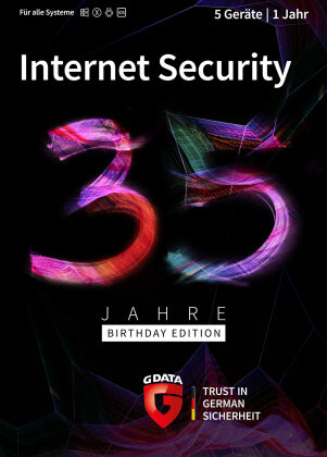 G DATA Internet Security - 35 Jahre Birthday Edition (5 PCs I 1 Jahr)