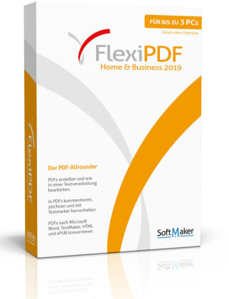 FlexiPDF Home & Business 2019 (3 Geräte I 1 Gerät bei kommerzieller Nutzung)