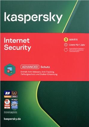 Kaspersky Internet Security (3 Geräte I 1 Jahr) (Code in a Box)