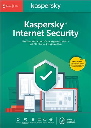 Kaspersky Internet Security (5 Geräte I 1 Jahr) (Code in a Box)
