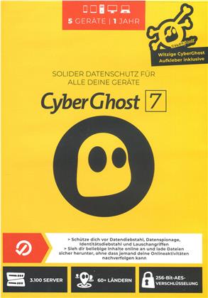 CyberGhost 7 - 5 Geräte/1 Jahr