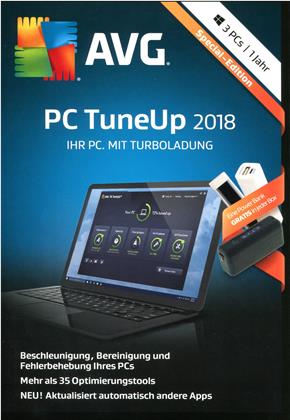 AVG PC TuneUp 2018 - 3 Geräte / 1 Jahr Special Edition (CIAB)