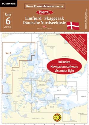 Sportbootkarten: Satz 6: Limfjord - Skaggerak - Dän. Nordseeküste (Ausgabe 2012)