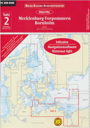 Sportbootkarten: Satz 2: Mecklenburg-Vorpommern - Bornholm (Ausgabe 2013)