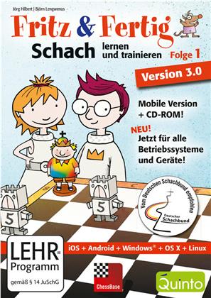 Fritz & Fertig! 1 - Schach lernen und trainieren Version 3.0 (Mobile Version + CD-ROM für iPad, Windows, Android Tablets, Linux, Mac)