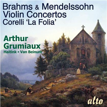 Felix Mendelssohn-Bartholdy (1809-1847), Johannes Brahms (1833-1897), Arcangelo Corelli (1653-1713), Bernard Haitink, Eduard van Beinum, … - Violin Concertos