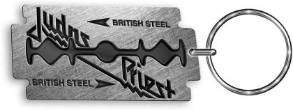 Judas Priest Keychain - British Steel (Enamel In-Fill)