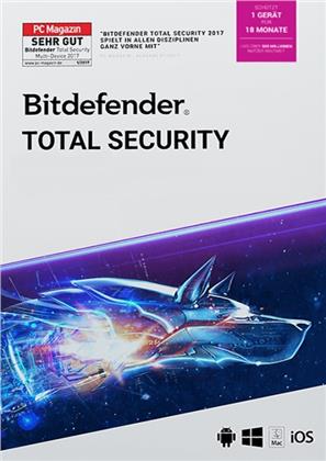 Bitdefender Total Security 2021 1 Gerät / 18 Monate (Code in a Box)