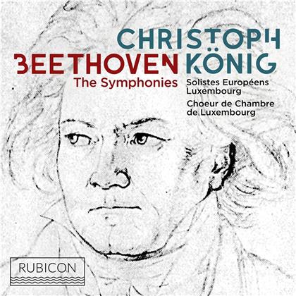 Solistes Europeens Luxembourg, Ludwig van Beethoven (1770-1827) & Christoph König - Symphonies (5 CDs)