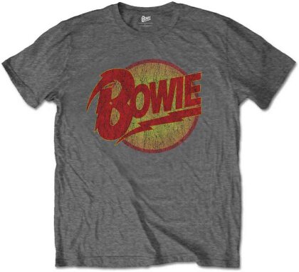 David Bowie Kids T-Shirt - Diamond Dogs Logo (Charcoal Grey)