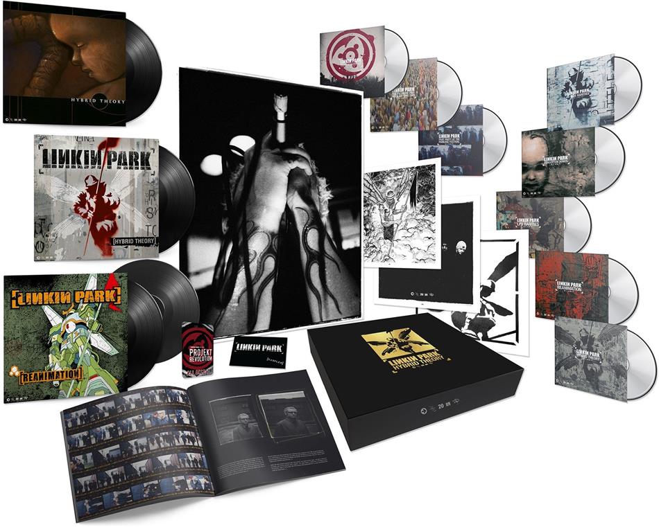 Linkin Park - Hybrid Theory (Boxset, 2020 Reissue, 20th Anniversary Edition, 4 LPs + 3 DVDs + 5 CDs + Audiokassette)