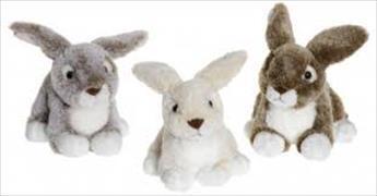 Plüsch Dreamies Hasen klein 20 cm - 1 Stück / assortiert: creme, braun oder grau