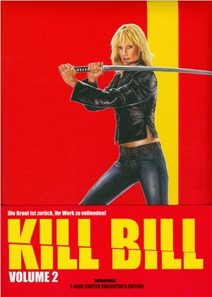 Kill Bill - Vol. 2 (2004) (Cover B, Wattiert, Limited Collector's Edition, Mediabook, Uncut, Blu-ray + DVD)
