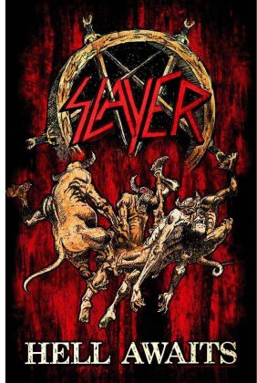 Slayer Textile Poster - Hell Awaits