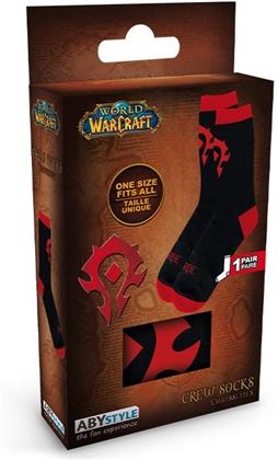 World Of Warcraft: Horde - Socks (Black & Red) One Size Fits All