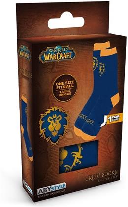 World Of Warcraft: Alliance - Socks (Blue & Yellow) One Size Fits All