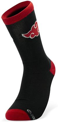 Naruto Shippuden - Akatsuki Socks (Black & Red) One Size Fits All - Taglia U