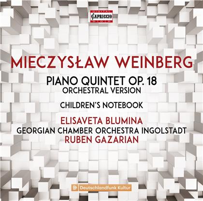 Elisaveta Blumina, Ruben Gazarian, Gregorian Chamber Orchestra Ingolstadt & Mieczyslaw Weinberg (1919-1996) - Piano Quintet Op.18 Orchestral Version, Children's Notebook