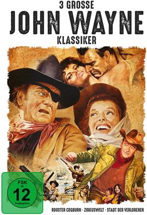 3 grosse John Wayne Klassiker - Rooster Cogburn / Zirkuswelt / Stadt der Verlorenen (3 DVDs)