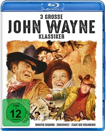 3 grosse John Wayne Klassiker - Rooster Cogburn / Zirkuswelt / Stadt der Verlorenen (3 Blu-rays)