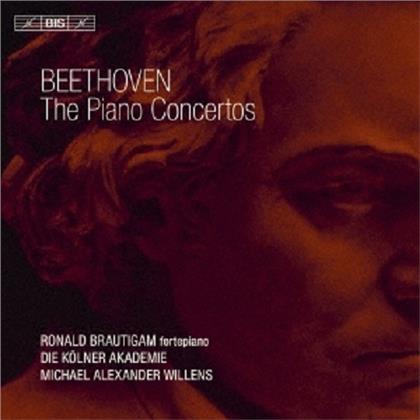 Ludwig van Beethoven (1770-1827), Michael Alexander Willens, Ronald Brautigam & Die Kölner Akademie - The Piano Concertos (Japan Edition, 2 CDs)