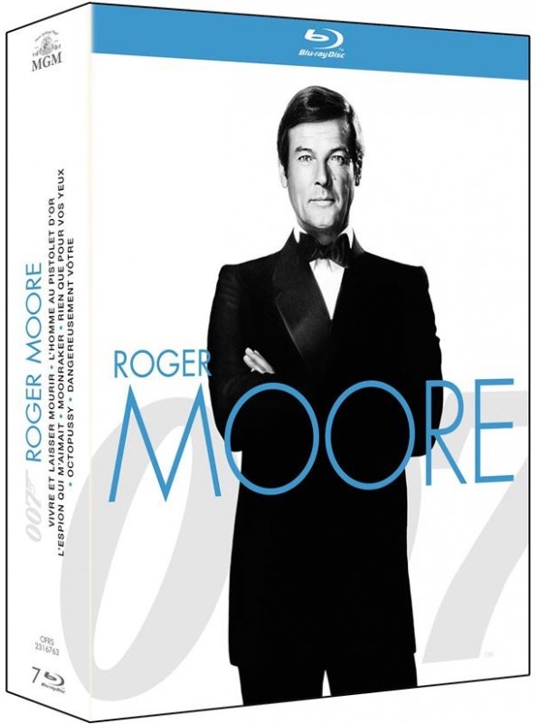 James Bond 007 - Roger Moore - Vivre et laisser mourir / L’homme au pistolet d’or / L’espion qui m’aimait / Moonraker / Rien que pour vos yeux / Octopussy / Dangereusement vôtre 7 Blu-rays