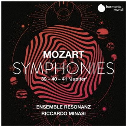 Ensemble Resonanz, Wolfgang Amadeus Mozart (1756-1791) & Riccardo Minasi - Symphonies 39, 40, 41 Jupiter (2 CD)