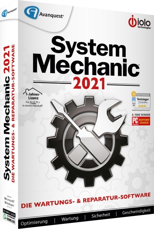 System Mechanic 2021 (Code in a Box)