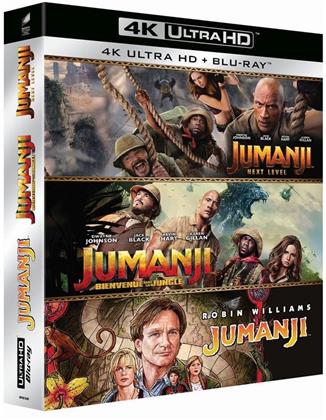 Jumanji (1995) / Jumanji (2017) - Bienvenue dans la jungle / Jumanji 2 (2019) - Next Level - Coffret Trilogie (3 4K Ultra HDs + 3 Blu-ray)