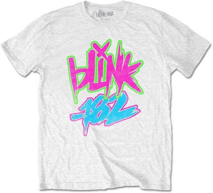 Blink-182: Rock Off - Neon Logo (T-Shirt Bambino 7-8 Anni)