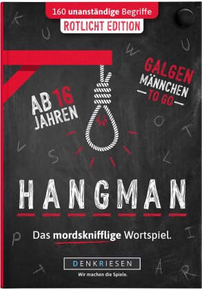 DENKRIESEN - HANGMAN® - ROTLICHT EDITION "Galgenmännchen TO GO"