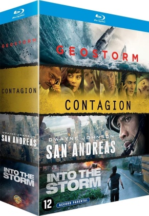 Geostorm / Contagion / San Andreas / Into the Storm - Black Storm (4 Blu-ray)