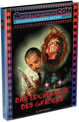 Das Leichenhaus des Grauens (1988) (AstronomiCON Edition, Cover C, Wattiert, Limited Edition, Mediabook, Uncut, 2 Blu-rays + 2 DVDs)
