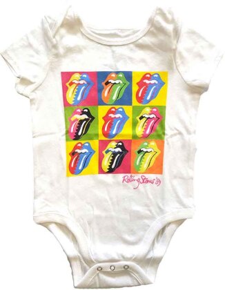 The Rolling Stones Kids Baby Grow - Two-Tone Tongues - Grösse 9-12 Months