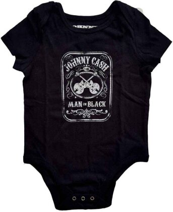 Johnny Cash Kids Baby Grow - Man In Black