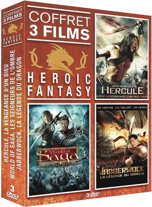 Heroic Fantasy - Hercule, la vengeance d'un dieu / World of Saga, les seigneurs de l'ombre / Jabberwock, la légende du dragon (3 DVDs)