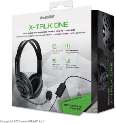 Dg Dgxb1-6617 Xbox One X-Talk Wired Headset Black