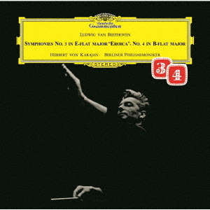 Ludwig van Beethoven (1770-1827), Herbert von Karajan & Berliner Philharmoniker - Symphonies 3, 4 (UHQCD, MQA CD, 2020 Reissue, Japan Edition)