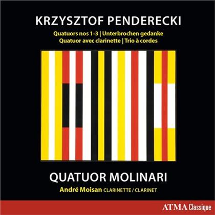 Quatuor Molinari, Krzysztof Penderecki (*1933) & André Moisan - Quatuors 1-3