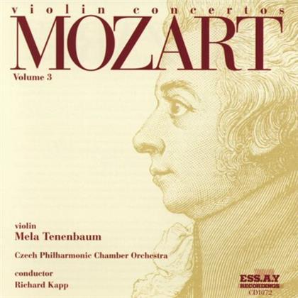 Wolfgang Amadeus Mozart (1756-1791), Richard Kapp, Maria Tenenbaum & Czech Philharmonic Orchestra - Violin Concertos 3