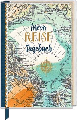 Mein Reisetagebuch / Eintragebuch mit Sammeltasche / Reisezeit