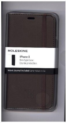 Moleskine Earth Brown Iphone 10 Booktype Case