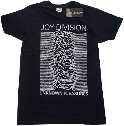 Joy Division - Unknown Pleasures White On Bl (Black) T-Shirt