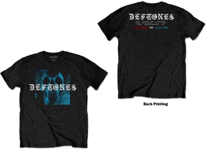 Deftones Unisex T-Shirt - Static Skull (Back Print)